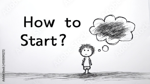 Understanding the journey of beginning as a child ponders the question of how to start something new and meaningful