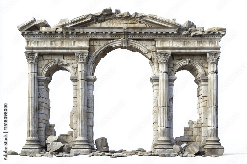 Naklejka premium Antique stone archway ruins