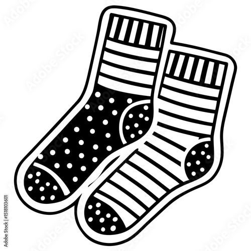 illustration of a pair of socks