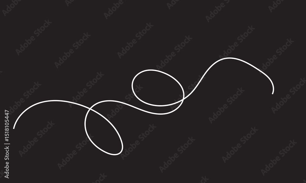 Obraz premium Wavy line pattern with curvy abstract squiggles .Vector illustration. EPS 10/AI