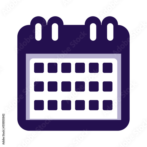 Minimalist Date Icon Vector