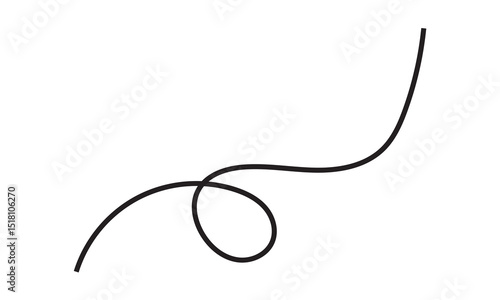 Wavy line pattern with curvy abstract squiggles .Vector illustration.  EPS 10/AI