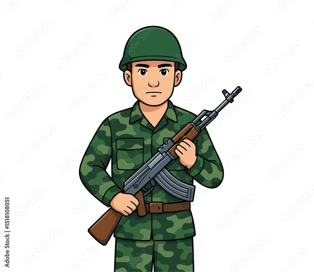 Lao Military Officer Saluting in Formal Uniform Lao Military Officer Saluting in Formal Uniform