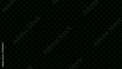 Wallpaper Mural Abstract Dark Background with Intricate Green Pattern Torontodigital.ca