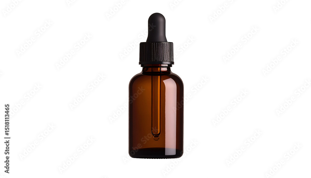 A bottle of essential oil with a dropper A bottle of essential oil with a dropper