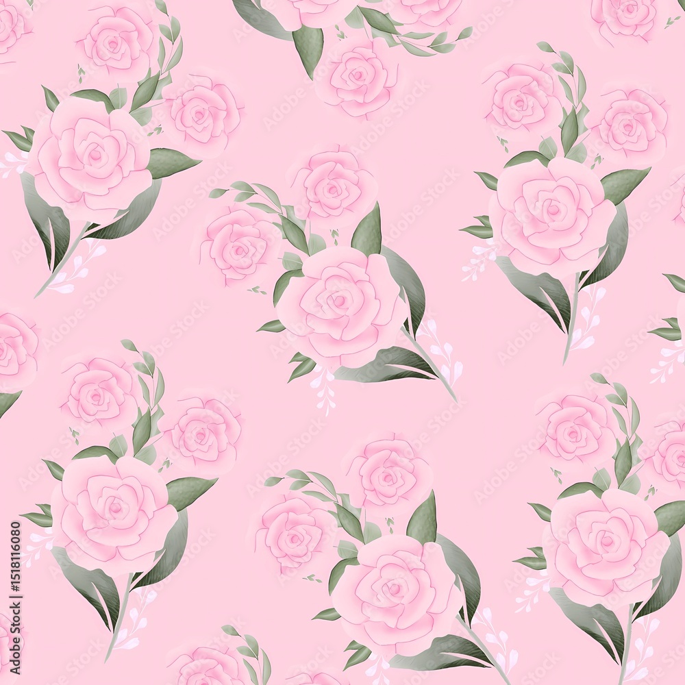seamless pattern with roses seamless pattern with roses