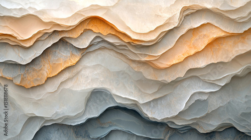 Wallpaper Mural Iridescent Reflections Neutral-Tone Quartz Soft Smoky Torontodigital.ca
