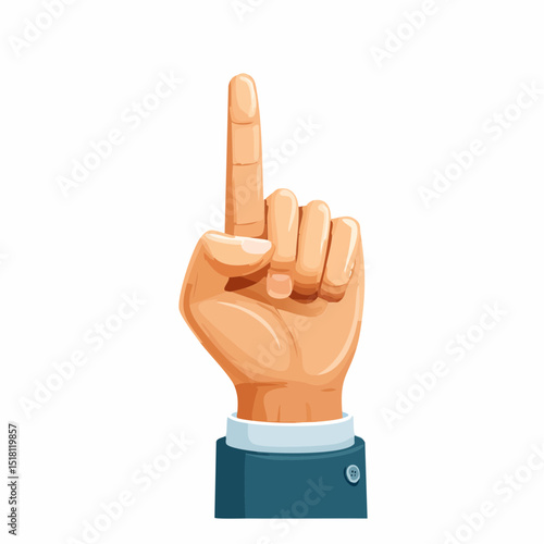 The Guiding Hand: A close-up view of a hand pointing upwards, symbolizing direction, guidance, and instruction. The gesture is clear and purposeful.