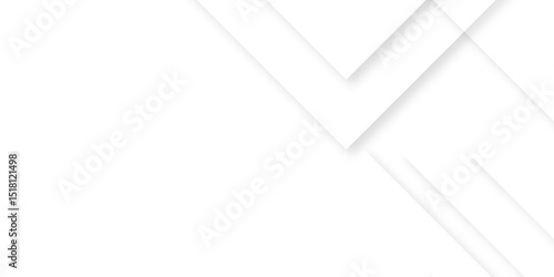 Abstract Minimal Geometric background with triangular bright light with soft shadows as pattern. White minimal line design. baseness technology and communication concept Decoration arrow design.	
