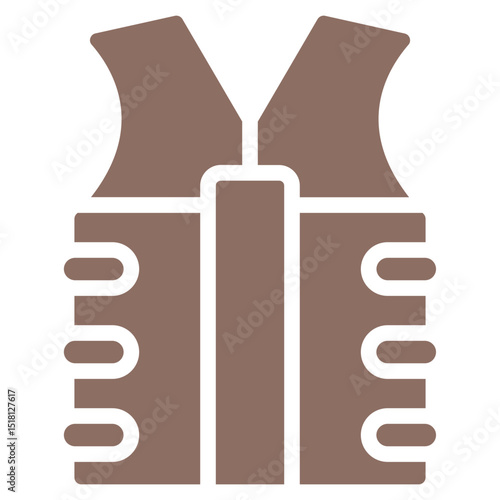 Bulletproof Vest Vector Icons