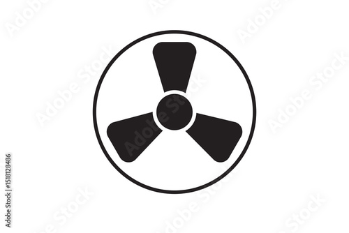 fan vector image on white background.
