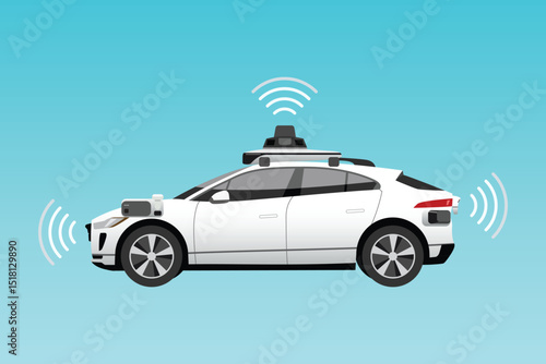 Autonomous self-driving Automobile sensors Smart Car Driverless vehicle