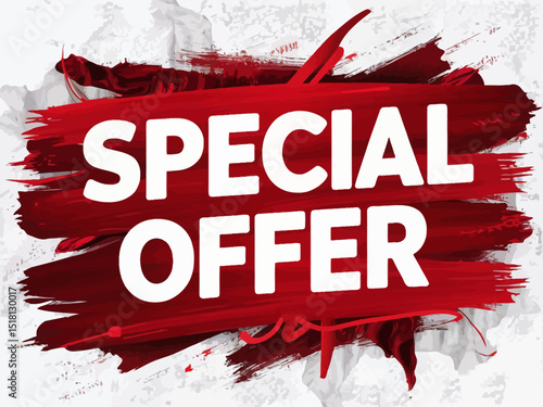 red banner special offer