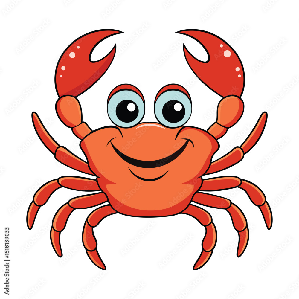 Fototapeta premium cartoon crab cartoon
