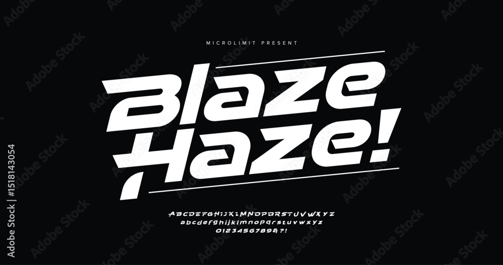 custom made wallpaper toronto digitalBlaze Haze: Dynamic, bold font that accelerates any design. Modern Sport Slanted Font. Typeface urban style fonts for technology, digital, movie, logo design. Alphabet Collections