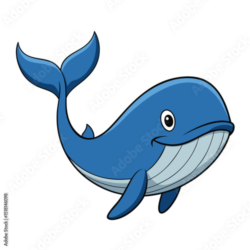 blue whale cartoon