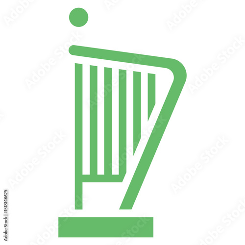 Harpist Vector Icons