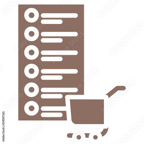 Shopping List Vector Icons