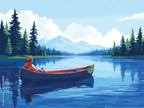 boat on the lake