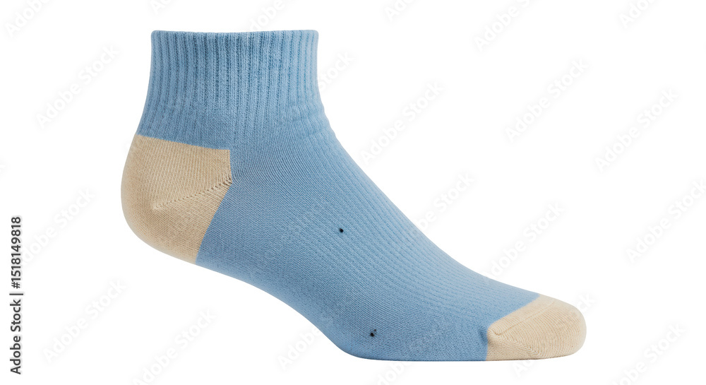 Isolated Blue Ankle Sock Isolated Blue Ankle Sock