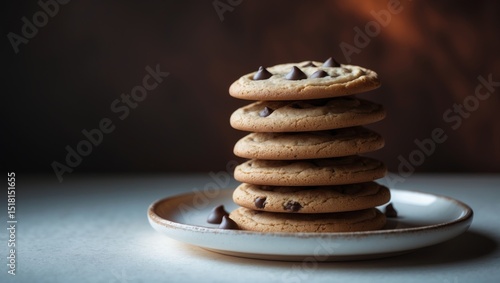 Wallpaper Mural Delicious homemade cookies displayed on a textured grey table, closeup Torontodigital.ca