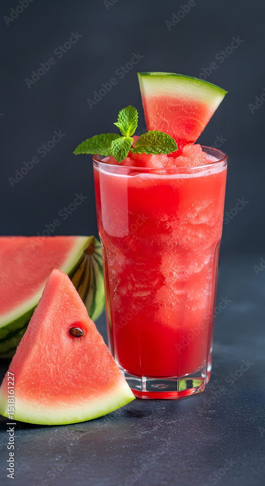 Refreshing and Tangy Watermelon Juice, Ice drink Refreshing and Tangy Watermelon Juice, Ice drink