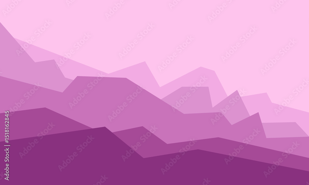 Abstract Purple Mountain Range Geometric Gradient Landscape Design Abstract Purple Mountain Range Geometric Gradient Landscape Design