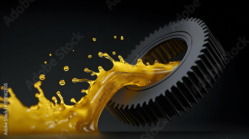Yellow Liquid Splashing Around Metal Gear
