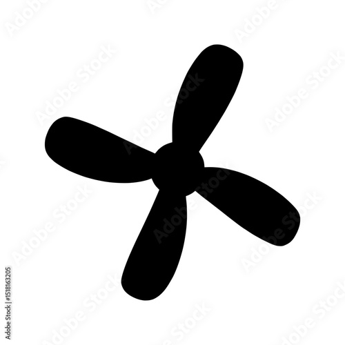 vector illustration of fan