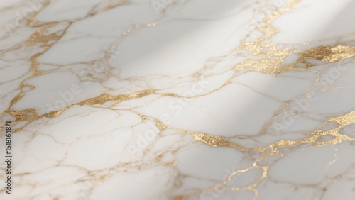 White and gold marble texture with luxurious veining, symbolizing elegance and timeless sophistication.