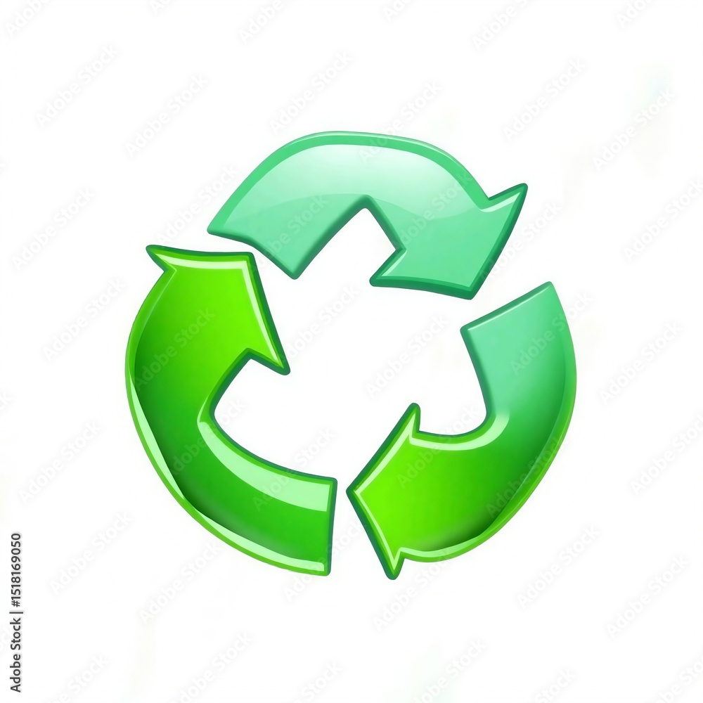 recycle symbol 3d icon in cartoon plastic style minimal isolated on transparent white background, clipping path recycle symbol 3d icon in cartoon plastic style minimal isolated on transparent white background, clipping path