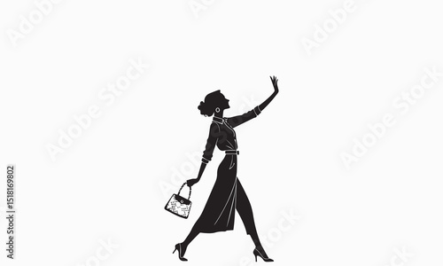 Modern Girl Taking Selfie Pose