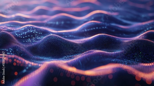 Abstract Data Wave Visualization.