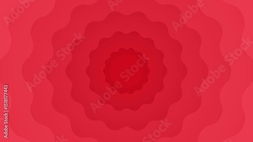 Seamless Red Abstract Background Animation with Glowing Ripple Lines
