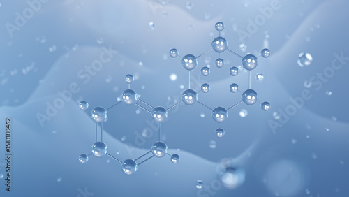 Wallpaper Mural anabasine molecular structure, 3d model molecule, insecticides structural chemical formula view from a microscope Torontodigital.ca