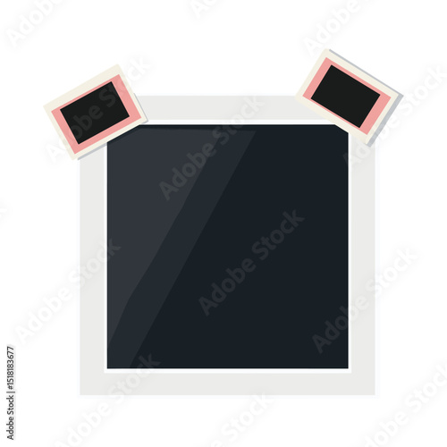 Photo frame minimalist simple design vector