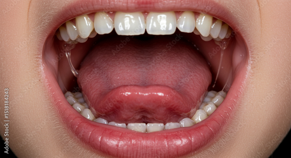 Obraz premium Healthy teeth and gums radiant smile perfect oral hygiene