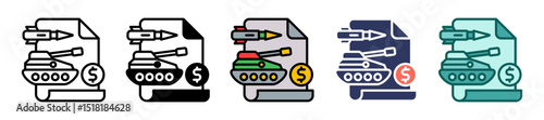 Military Spending multiple icon