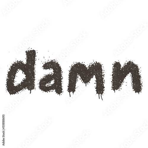 Expressive typography expression lettering vector