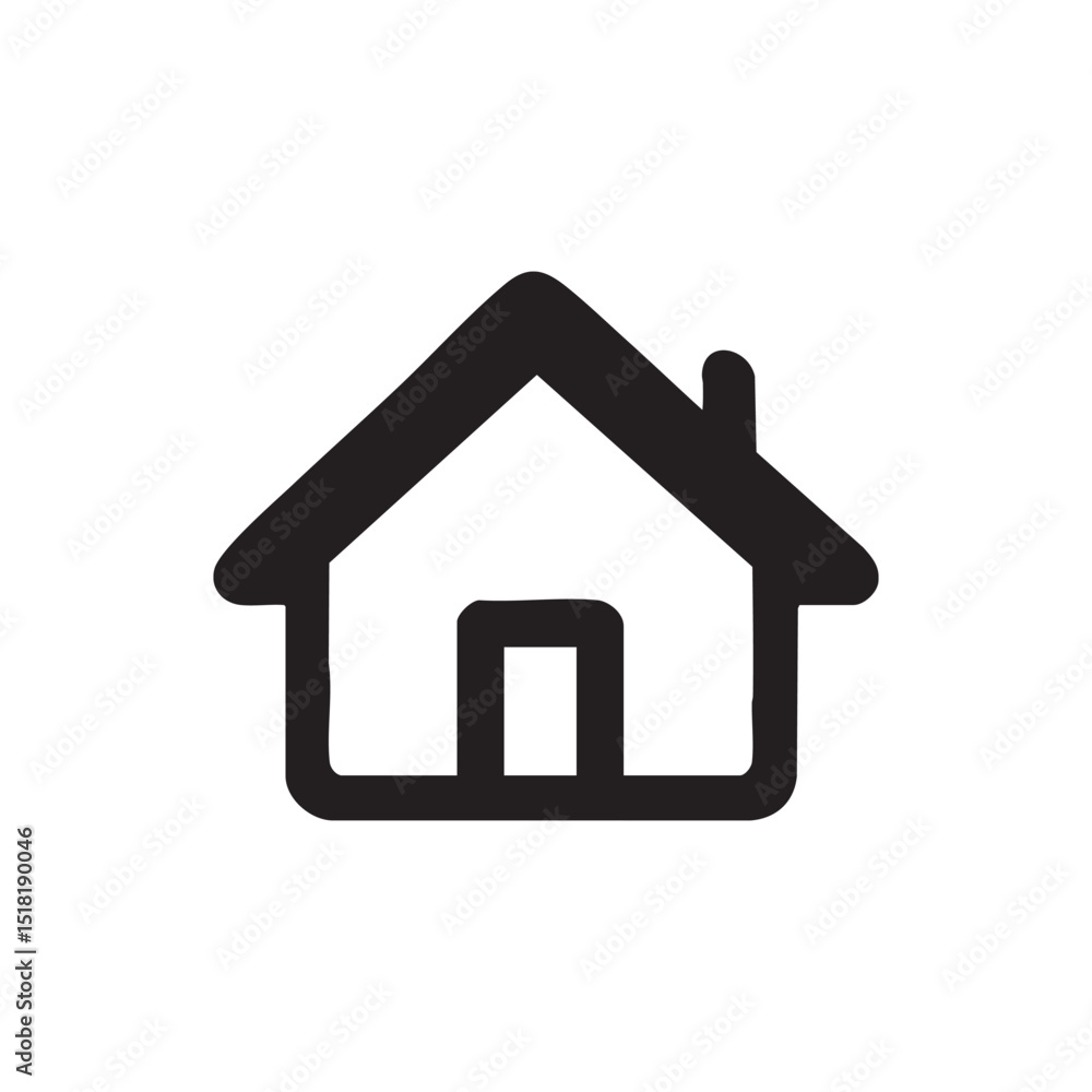 Modern home icon design for creative projects and applications Modern home icon design for creative projects and applications