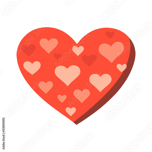 Carttoon heart icon pattern symbol illustration vector