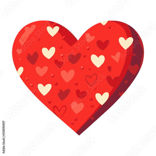 Carttoon heart icon pattern symbol illustration vector