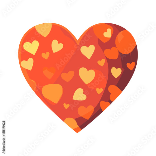Carttoon heart icon pattern symbol illustration vector