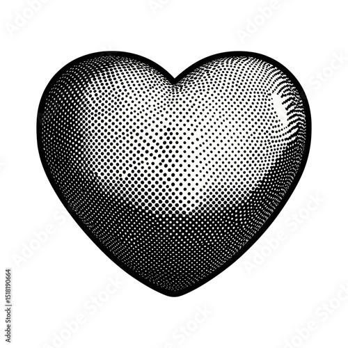 Carttoon heart icon pattern white illustration vector