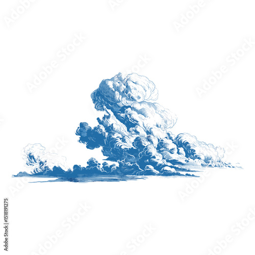 Landscape cloud blue illustration formation vector