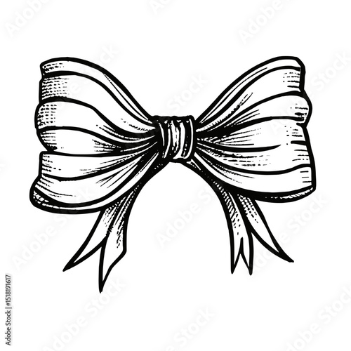 Hand drawn doodle individual bow accessories illustrated accessory vector