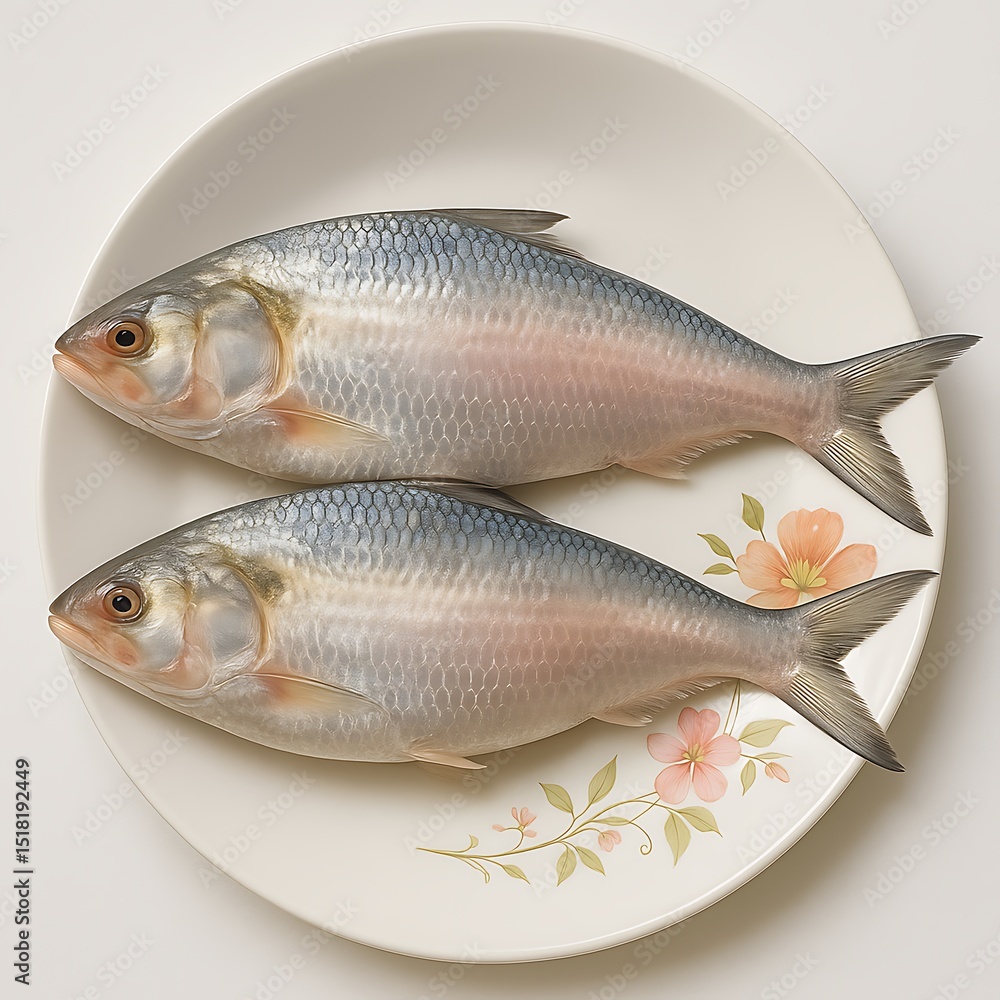 Uncooked Ilish Premium Hilsa Fish Ready for Culinary Use Uncooked Ilish Premium Hilsa Fish Ready for Culinary Use