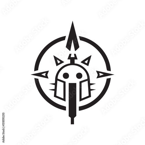 Symbol of bravery and strength for warrior spirit designs