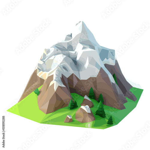 Mountain art illustration nature vector