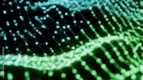 Aesthetic background animation video in Cyberpunk style using graduated colours with Waves & Lines effect. High resolution, fine details, professional lighting